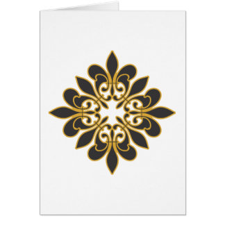 b & G fleur de lis e.ai Hälsningskort
