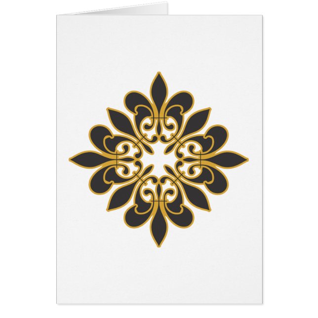 b & G fleur de lis e.ai Hälsningskort (Framsidan)