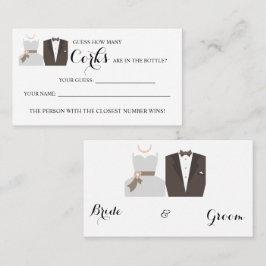 B & G Hur många Kork-Möhippa-spelkort Placeringskort