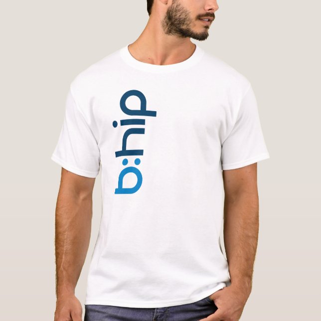 b: höftlodrätskjorta t-shirt (Framsida)