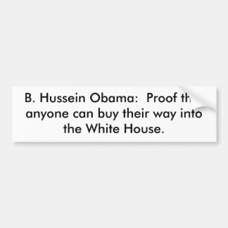 B. Hussein Obama:  Preparera att någon kan köpth… Bildekal