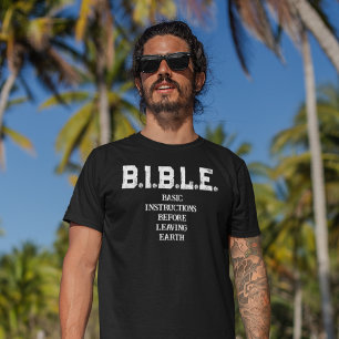 B.I.B.L.E.: Grundläggande Instruktioner Herr T-Shi T Shirt