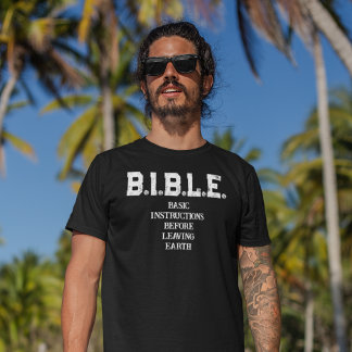 B.I.B.L.E.: Grundläggande Instruktioner Herr T-Shi T Shirt