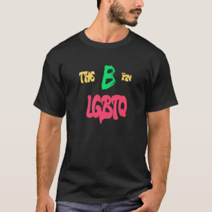 B i LGBT Bisexual LGBT Queer Kärlek Gay pride D T Shirt