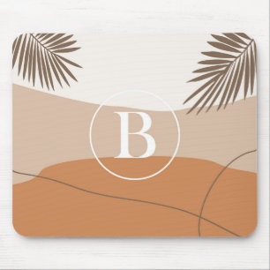 B - Inledande monogram Brev B Abstrakt utformning Musmatta