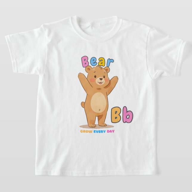 "B is for Bear" Alphabet Tee - Groda varje dag (Laydown)