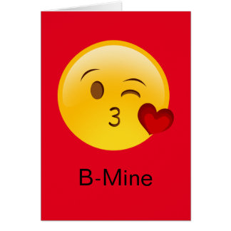 B-Mine Emoji Valentijnskaart Hälsningskort