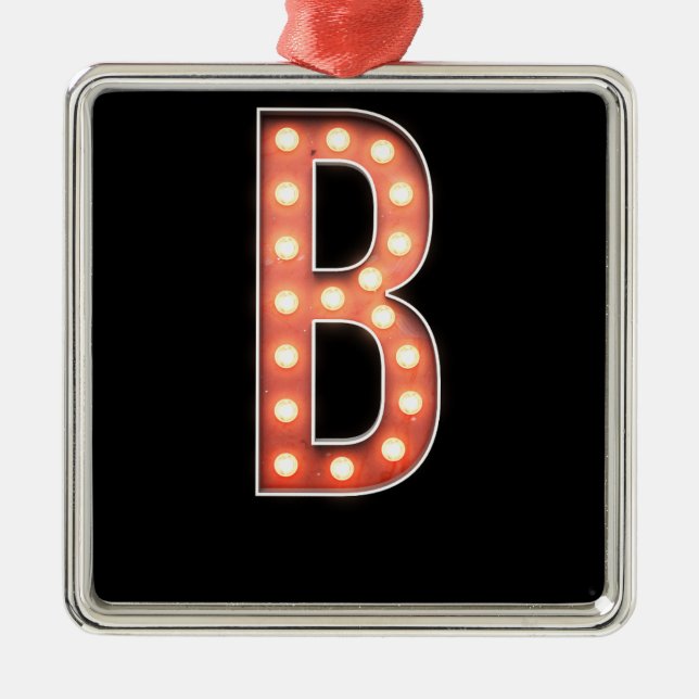 B Monogram Marquee Bulb Julgransprydnad Metall (Framsidan)