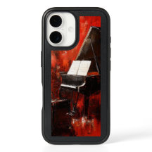 B.N. Gatuoriginal: Piano med Red Wall