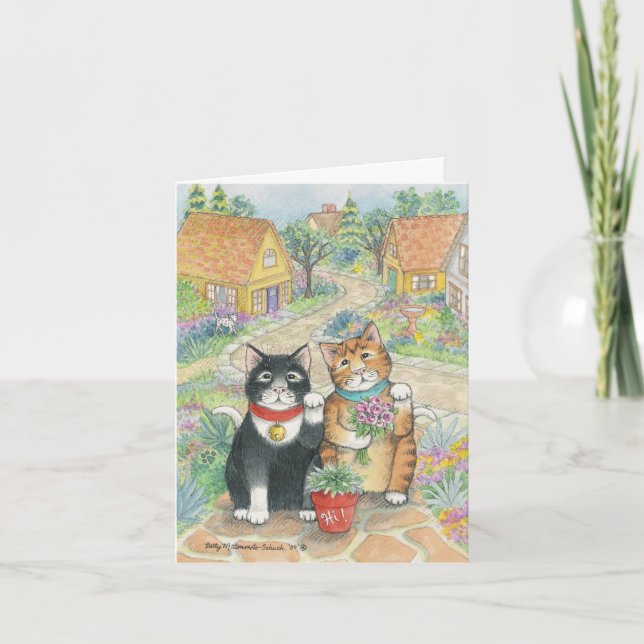 B & Neighborly hejer för T #51 noterar Kort (Framsida)