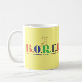 B.O.R.E.D. akronym stil Kaffemugg