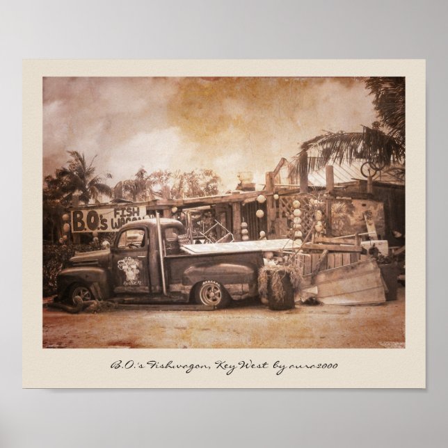 B.O.'s Fishwagon Nyckel Väster Poster (Framsidan)