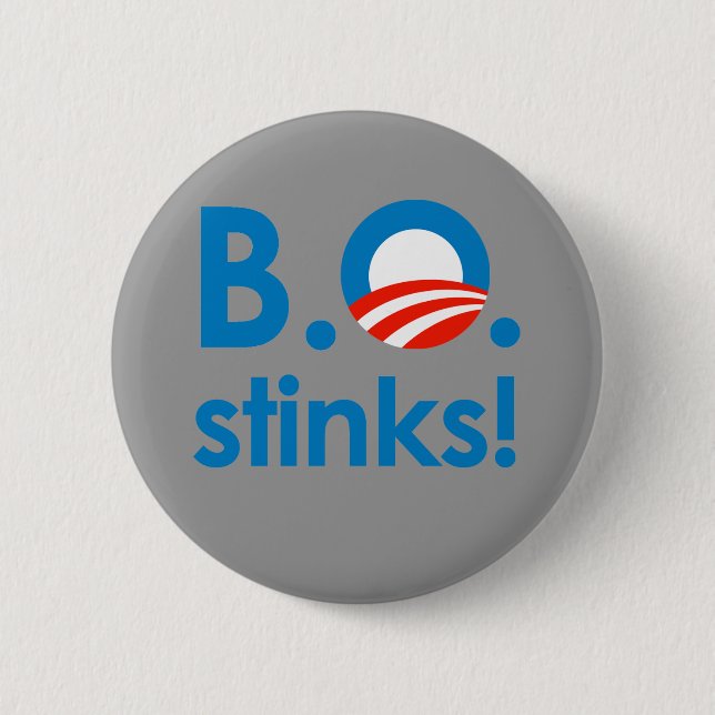 B.O. Stänkar/Anti-Obama Knapp (Framsida)