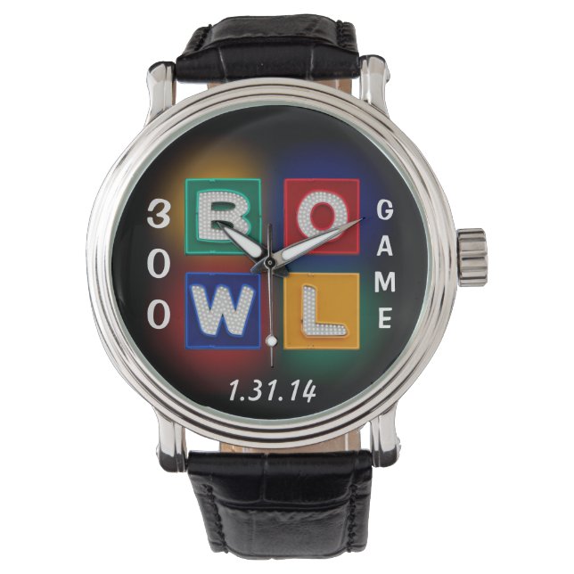B O W L 300-Perfektens spel Armbandsur (Framsida)