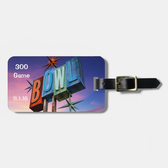 B O W L Retro-tecken Bagagebricka (Horisontell Framsida)