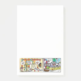 B och BookMarkSally "datera var av… ", Post-it Block