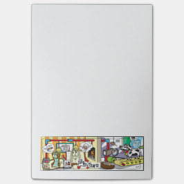 B och BookMarkSally "datera var av… ", Post-it Block