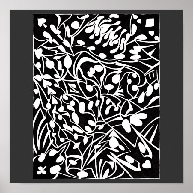 B och W Art Poster (Framsidan)