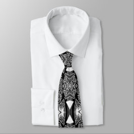 B och W Runway Mode Inspired Mönster Nacke Slips