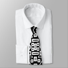B och W Runway Mode Inspired Mönster Nacke Slips