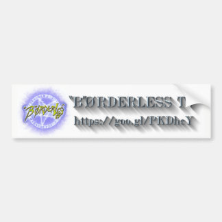 "B"ØRDERLESS TV LOGO バンパーステッカー ver2.1 Bildekal