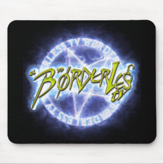 "B"ØRDERLESS TV LOGO マウスパッド MUSMATTA