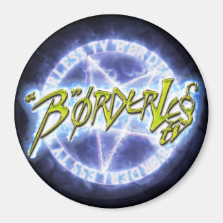"B"ØRDERLESS TV LOGO 丸マグネット MAGNET