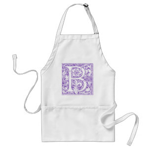 "B" Ornamenterad monogram Förkläde