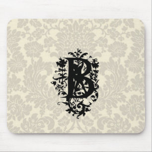 ’B’ Ornate Baroque Monogram Musmatta