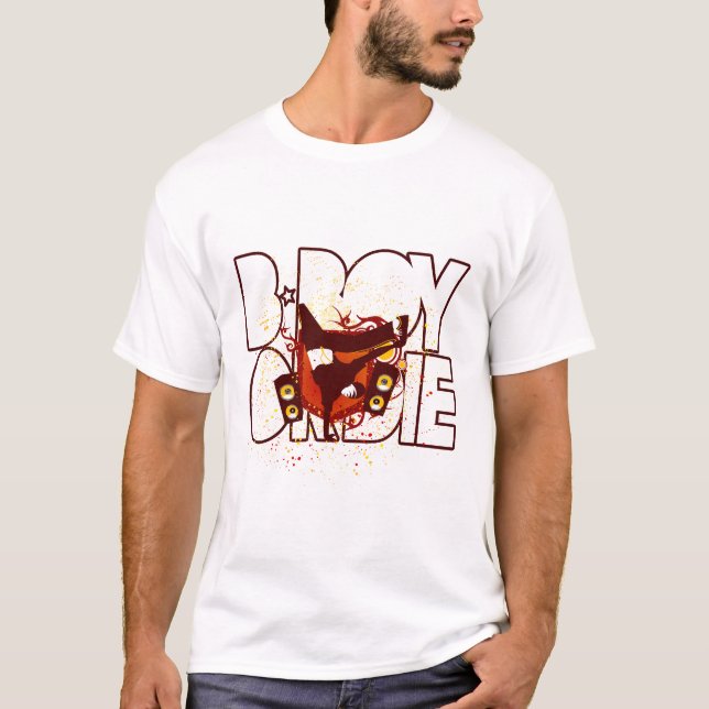 B-Pojke eller matriship hop Tee (Framsida)