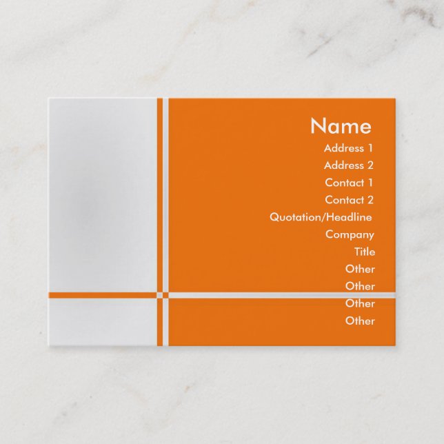 B-Professionellen profilerar kortet Visitkort (Framsida)