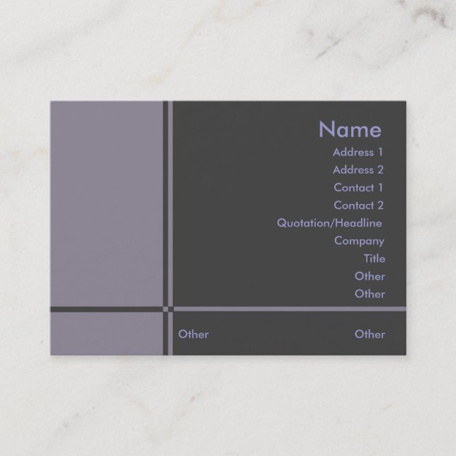 B-Professionellens Affärskort Visitkort (Framsida)