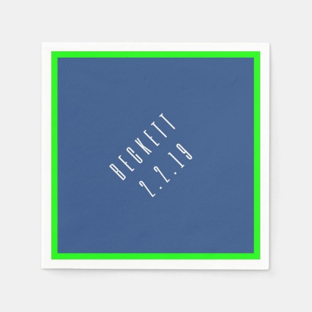 B Pub Mitzvah Napkin Pappersservett (Framsidan)