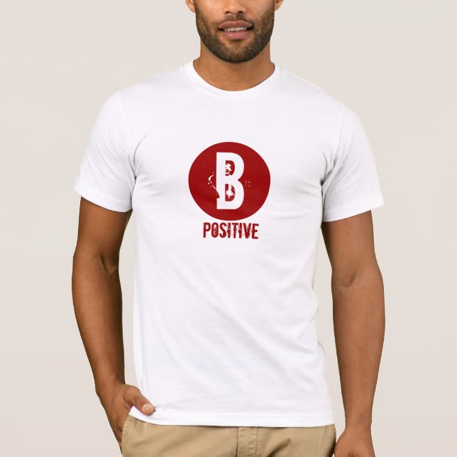 B-REALITETBLODTYP TEE (Framsida)