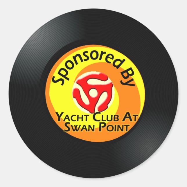 "B" Sida 4 Runt Klistermärke (Framsida)