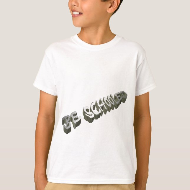 B. Skolad-Grått-Wt Tee Shirt (Framsida)