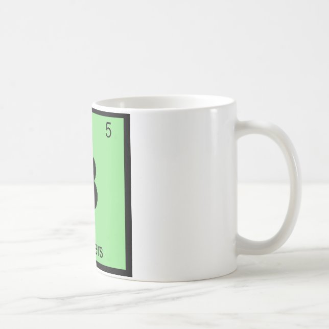 B - Snotts kemi Periodiska systemets symbol Kaffemugg (Höger)