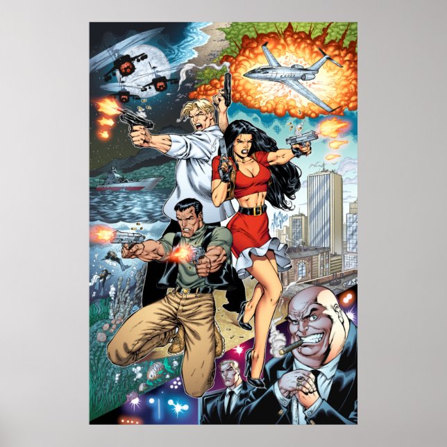 B@stard Stew Action Tecknad Art av Al Rio Poster (Framsidan)