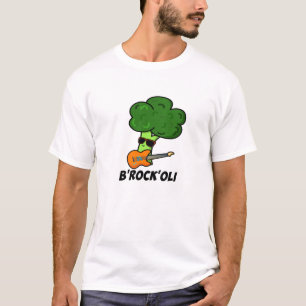 B-Sten-Oli Cute Rocker Broccoli Pun T Shirt