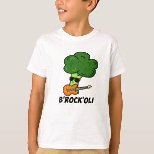 B-Sten-Oli Cute Rocker Broccoli Pun T Shirt