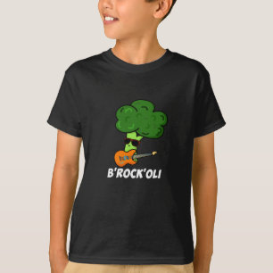 B-Sten-Oli Funny Rocker Broccoli Pun Mörk BG T Shirt