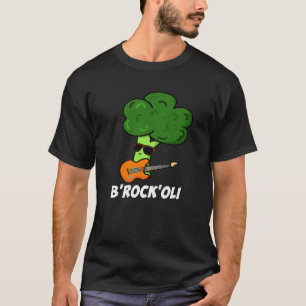 B-Sten-Oli Funny Rocker Broccoli Pun Mörk BG T Shirt