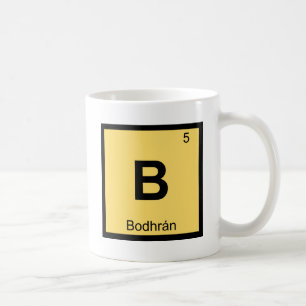 B - Symbol för bord för Bodhran musikkemi Kaffemugg