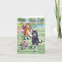 B & T #55 Golf Birthday Note Kort