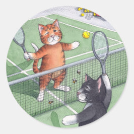 B & T #56 Tennis Stickers Runt Klistermärke