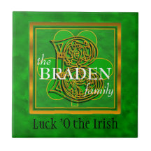 B ’Tur of the Irish’ Family Anpassningsbar Monogra