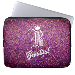 B Vacker Rosa Laptop sleeve