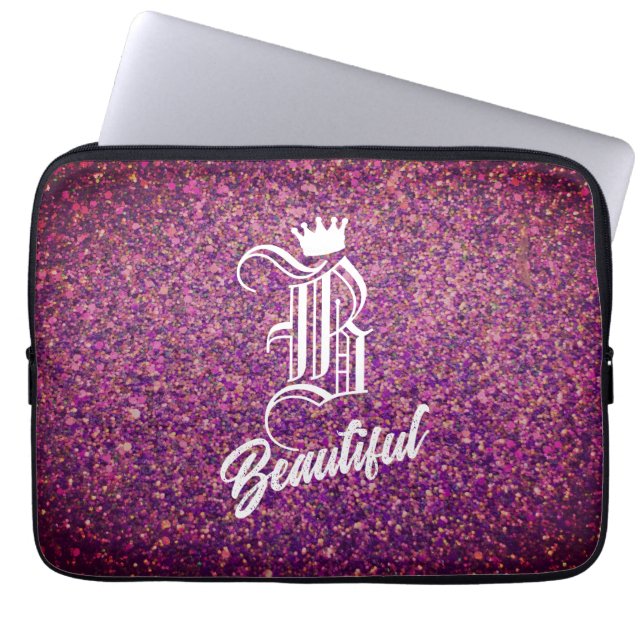 B Vacker Rosa Laptop sleeve (Framsidan)