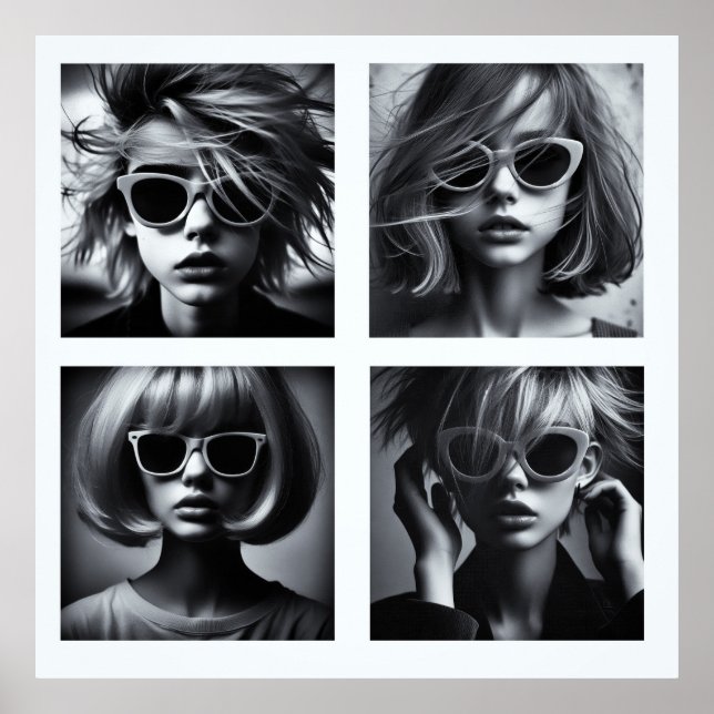 B&W AI POSTER GIRLS (Framsidan)