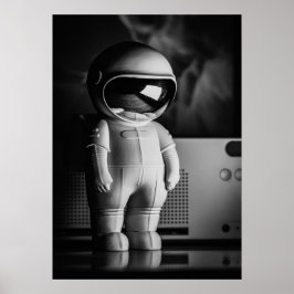 B&W Astro Buddy Poster
